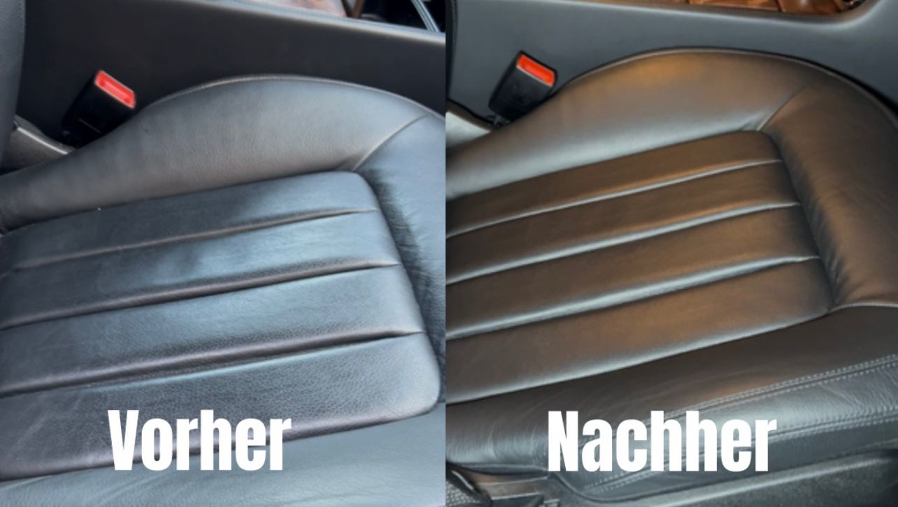 Fahrzeugaufbereitung Vorher-Nachher Vergleich - Innenraumreinigung Ergebnis