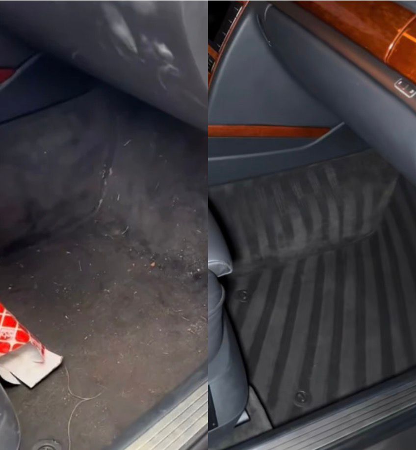 Auto Detailing Experten - Komplette Innenraumreinigung Vorher-Nachher